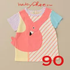 【セール中】ベイビーチアー　フラミンゴTシャツ　90 ピンクのサムネイル