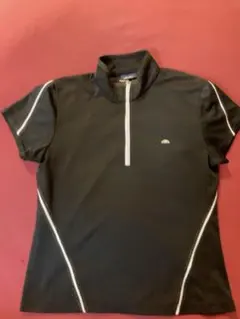 ellesse 黒 ジッパー付きシャツ スポーツウェア　エレッセ