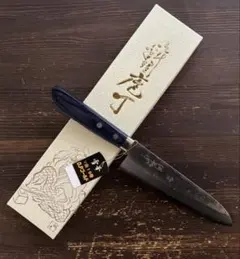 木屋 梅治作 ペティナイフ 13cm 武生V1号鋼 ハガネ 研ぎ済み 桐箱 美品