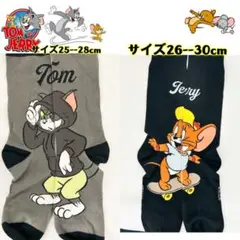 トムとジェリー　Tom & Jerryメンズ　靴下　ソックス 2足組