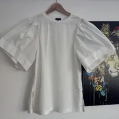 plst パフスリーブ カットソー ホワイトのサムネイル
