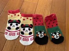 くまもん　パンダ　靴下