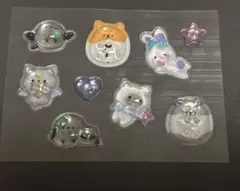 ボンボンドロップシール シマエナガ 柴犬