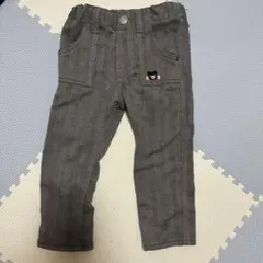 DOUBLE_B ヘリンボーン パンツ グレー