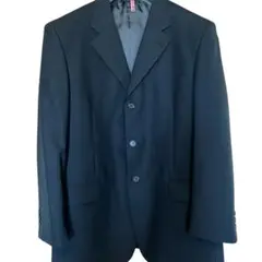 メンズ スーツ セットアップ ブラック系 ビジネス フォーマル M〜L 美品