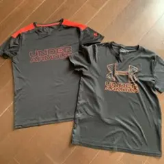 UNDER ARMOUR Tシャツ160センチ 2枚セット ブラック/レッド