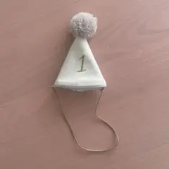 数字ミニパーティーハット　バースデーハット　ベビー　犬　1