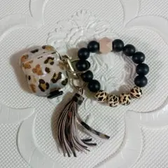 Apple Airpod 2/1カバー ブレスレットキーチェーン付き