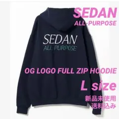SEDAN ALL-PURPOSE ロゴ フルジップ フーディLサイズ 新品