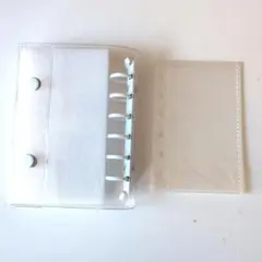【新品】クリアバインダー シール帳　6穴 透明 推し活 トレカ収納