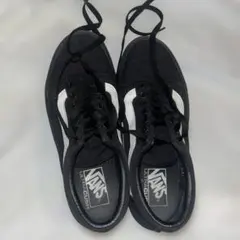 23.5 vans バンズ　黒　スニーカー　オールドスクール