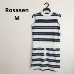 Rosasen ゴルフワンピース　ボーダー　Mサイズ