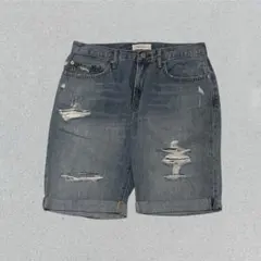 00's Gap 1969 デニムハーフパンツ Y2K M ダメージ コットン