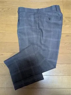 【最終値下げ】RING JACKET ウールスラックス　グレー×チェックのサムネイル