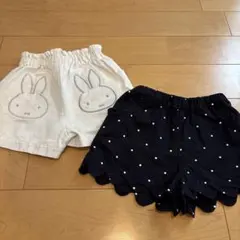 ハーフパンツ 2点セット ミッフィー ドット柄