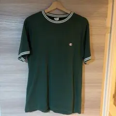 Champion ダークグリーン Tシャツ L