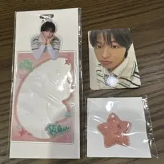 NCT WISH リク カードスリーブ イラストチャーム フォトカード3点セット