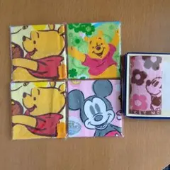 ☆ディズニー タオル 第一生命 ノベルティ ミッキー プーさん まとめて5枚☆