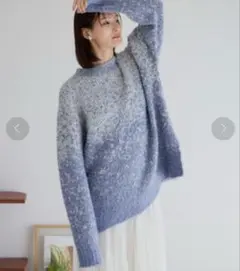 新品タグ付き、LOWRYS FARM グラデーションニットセーター Fサイズ