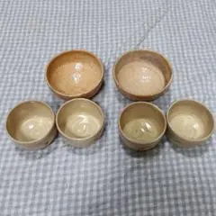 陶器製茶碗 6個セット