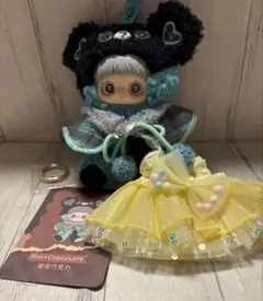 Maymei Tiny Bear Cookie 黒+水色とお洋服