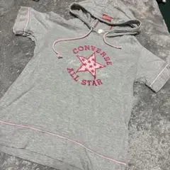 CONVERSE グレー フード付きTシャツ　130