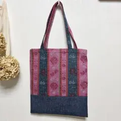 ストライプデザイン トートバッグ