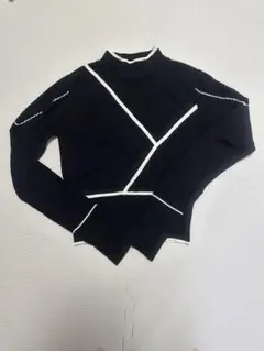 JEANASIS ショート丈ハイネックニット