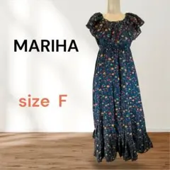 MARIHA 花柄ロングワンピース サイズF