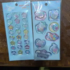 サンリオ　シナモロール　ウォーターシール　おはじきシールセット