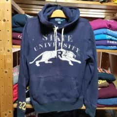 90'S ポロラルフローレンパーカー ダメージプリント 32ワッペン ビンテージ