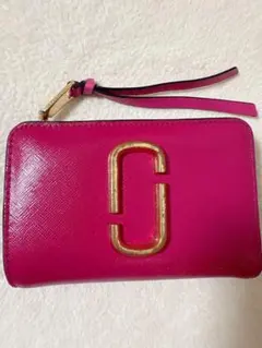 MARC JACOBS 二つ折り財布 ピンク レッド