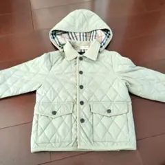 kids☆BURBERRYフード付きキルティングコート