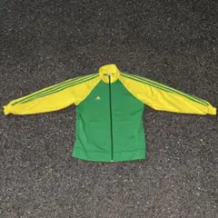 Adidas ツートン トラックジャケット M 緑 黄色 ブラジルカラー - メルカリ