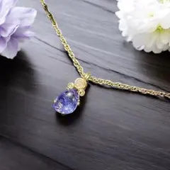 【for いちごオーレ様】タンザナイト ワイヤーラッピング　ペンダントトップ