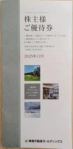 東急不動産ホールディングス 株主優待 冊子