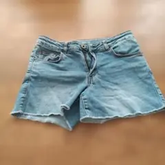ZARAデニムショートパンツ 11/12 ライトブルー