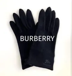 BURBERRY バーバリー　ウール　手袋　ブラック　黒　レディース