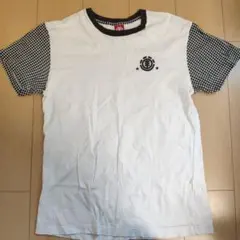 ELEMENT チェック柄袖 Tシャツ