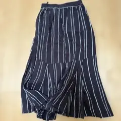 AMERICAN HOLICストライプブラウン フレアスカート S
