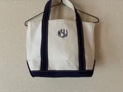 L.L.Bean ボートアンドトート 白×ネイビー エルエルビーン