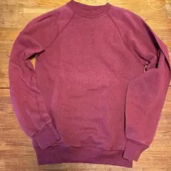 バーガンディ ラグラン スウェット made in USA