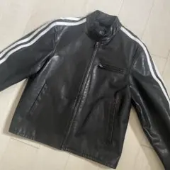 OLD GAP 00' シングルライダースジャケット　サイドライン　本革　M
