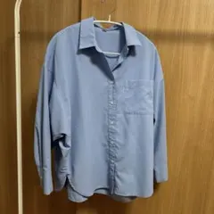 GU 長袖シャツ ブルー Sサイズ