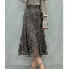 リーフフラワーレーススカート dazzlin