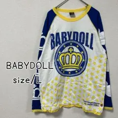 BABYDOLL ミッキー　コラボ　ロンT 長袖　シャツ　L