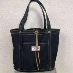 一澤帆布 トートバッグ 大サイズ 手さげ ブラック 黒のサムネイル