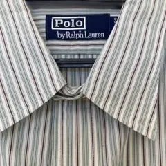 Polo by Ralph Lauren グリーン系ストライプシャツ　41-82のサムネイル