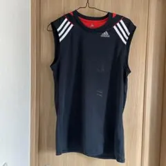 カQ adidas ノースリーブTシャツ L 黒
