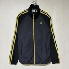 adidas ウインドブレーカー ジャケット 灰/黒 チェック柄 レディース Mのサムネイル